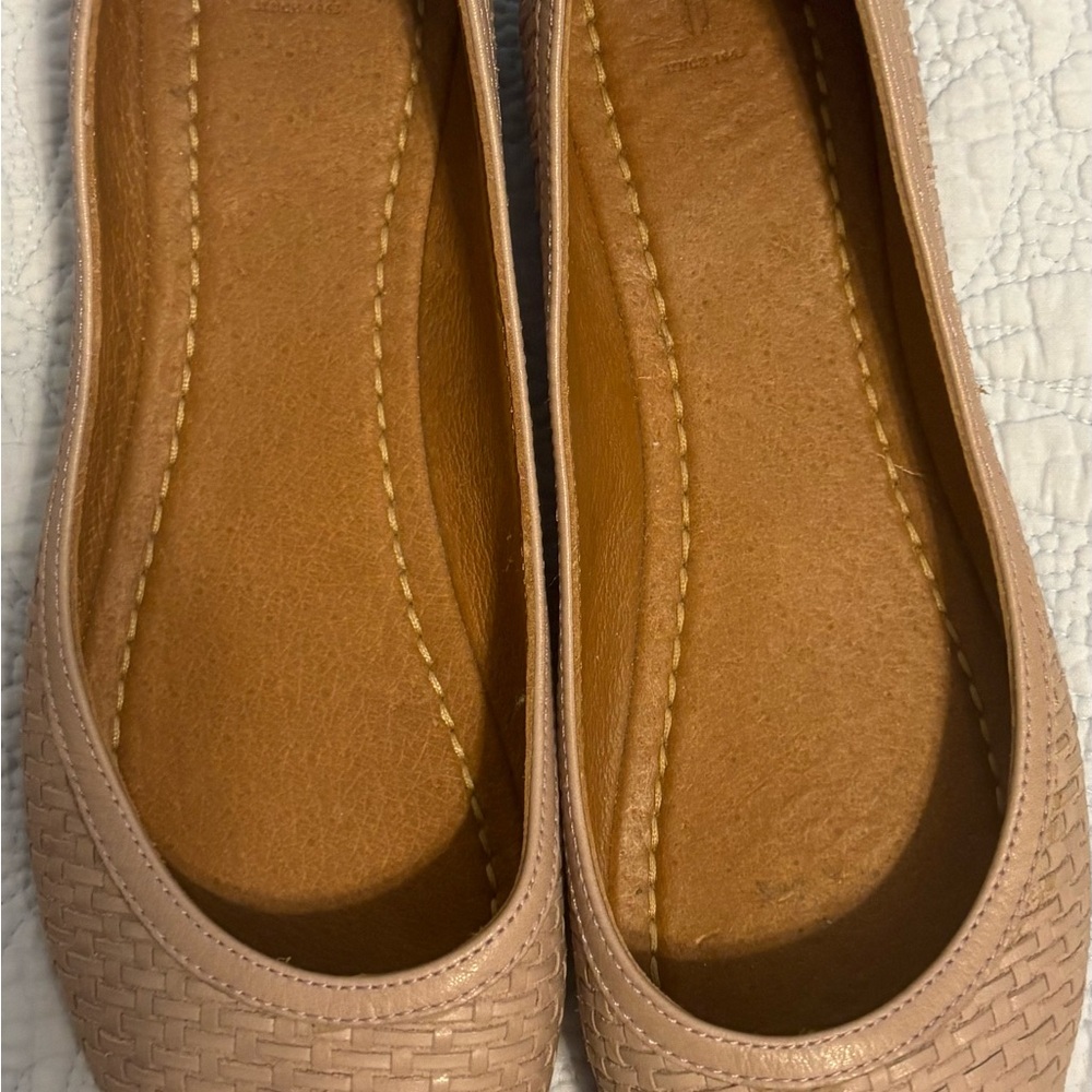Frye Blush Woven Leather Flats